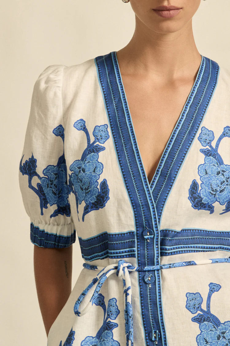 Portrait Dress Azure Collage
