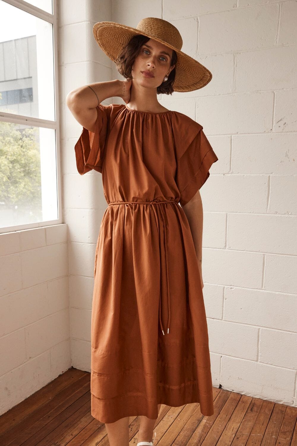 Portray Dress Toffee