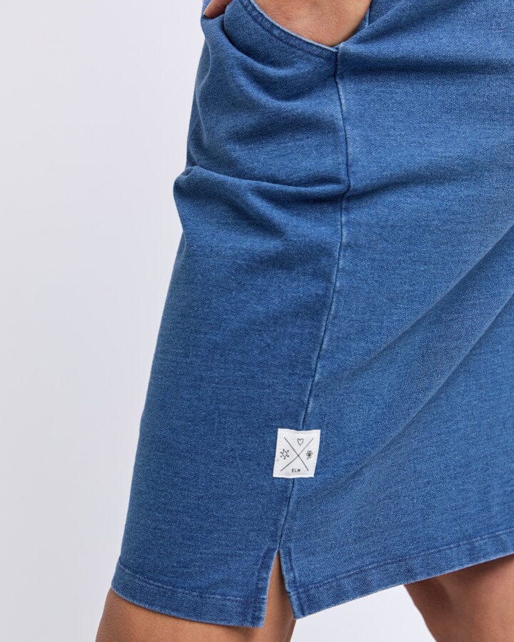 Rickety Skirt Blue Denim Look