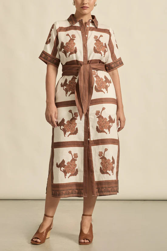 Roam Dress Coffee Collage