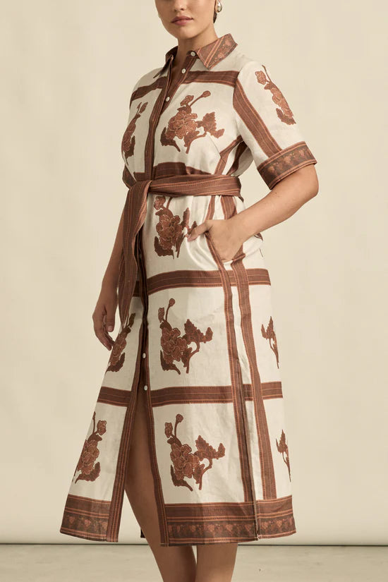 Roam Dress Coffee Collage