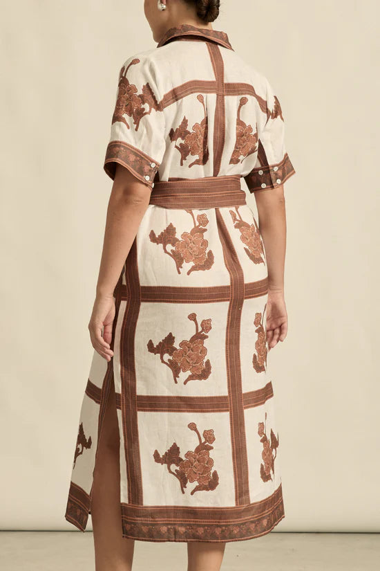 Roam Dress Coffee Collage