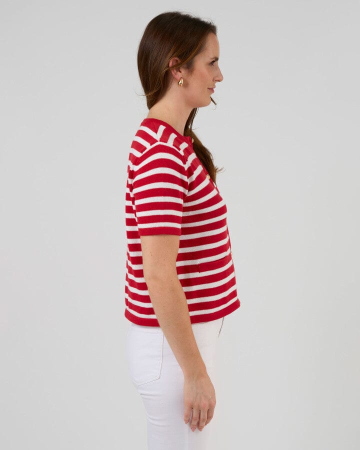 Rue Cardi Red and White