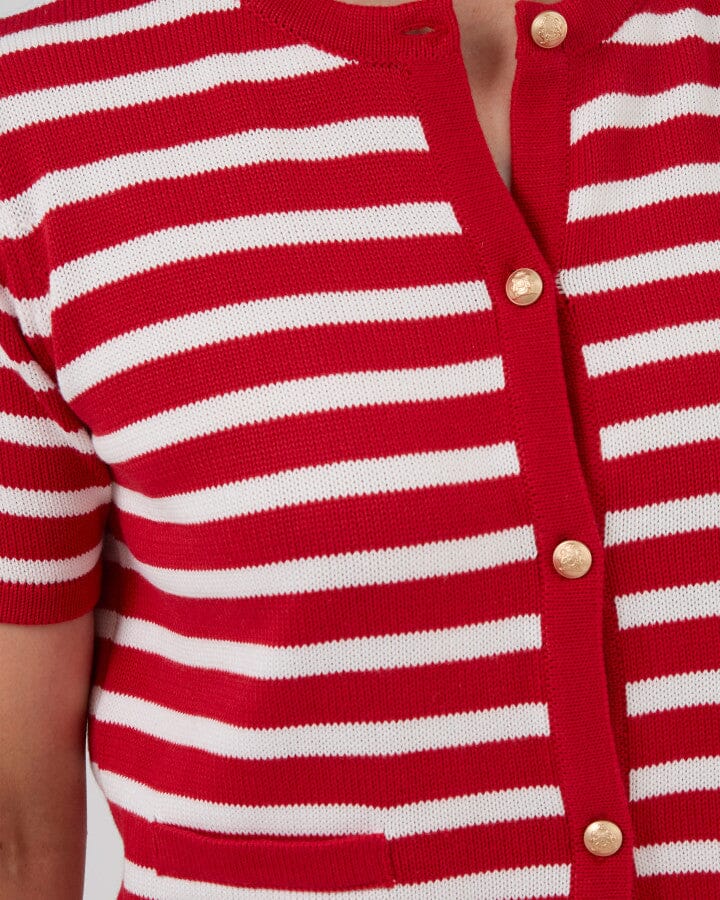 Rue Cardi Red and White
