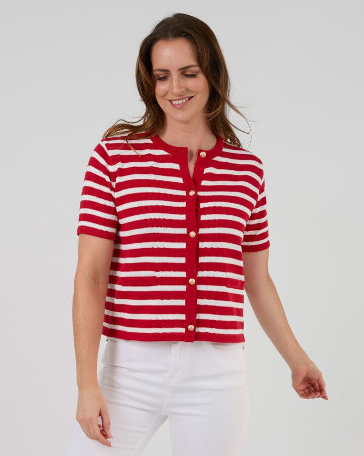 Rue Cardi Red and White