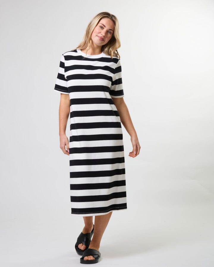 Sandy Dress Black Stripe