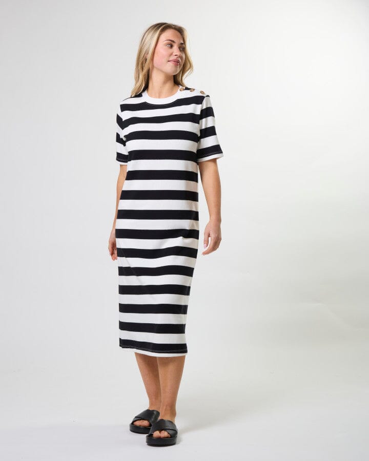 Sandy Dress Black Stripe