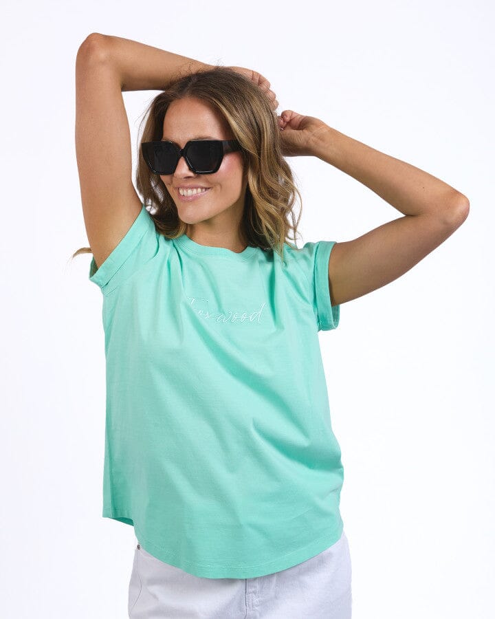 SIGNATURE TEE  NEON MINT