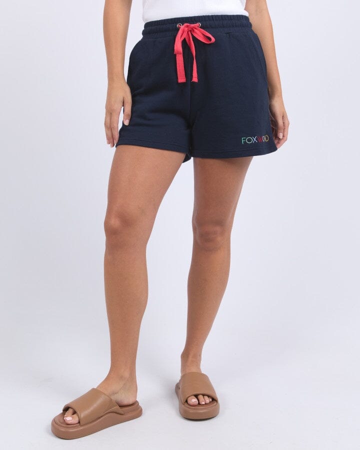 Simplified Confetti Short Navy
