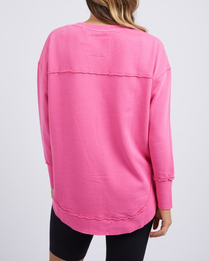 SIMPLIFIED CREW BRIGHT PINK