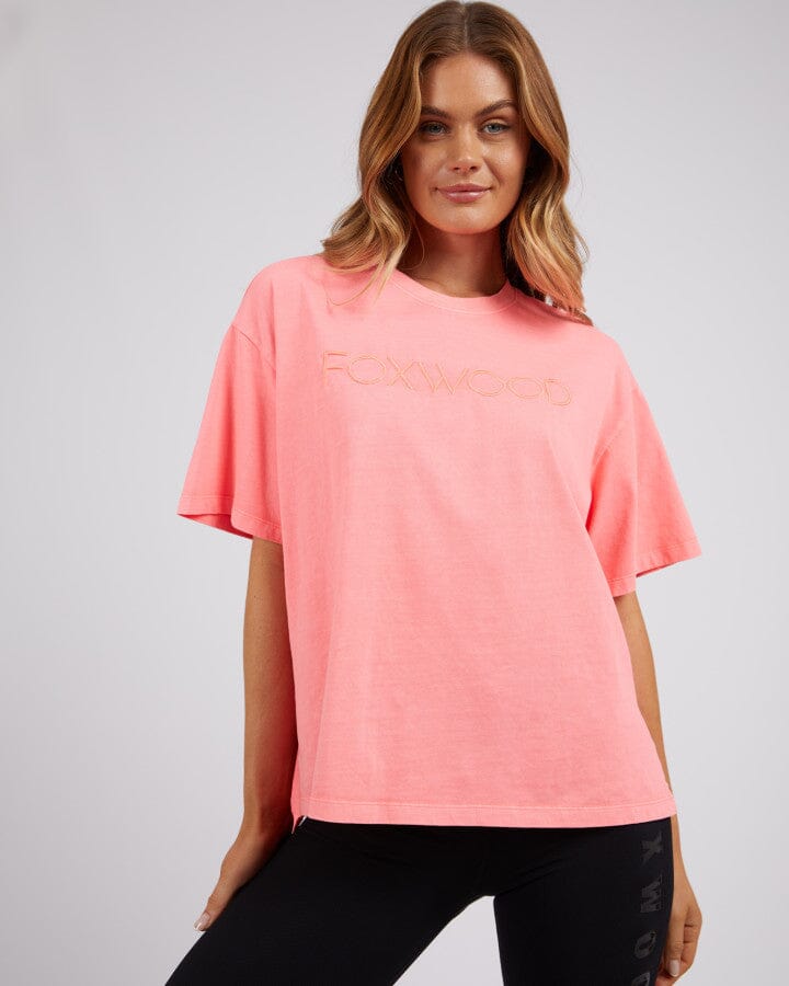 SIMPLIFIED TEE - NEON PINK