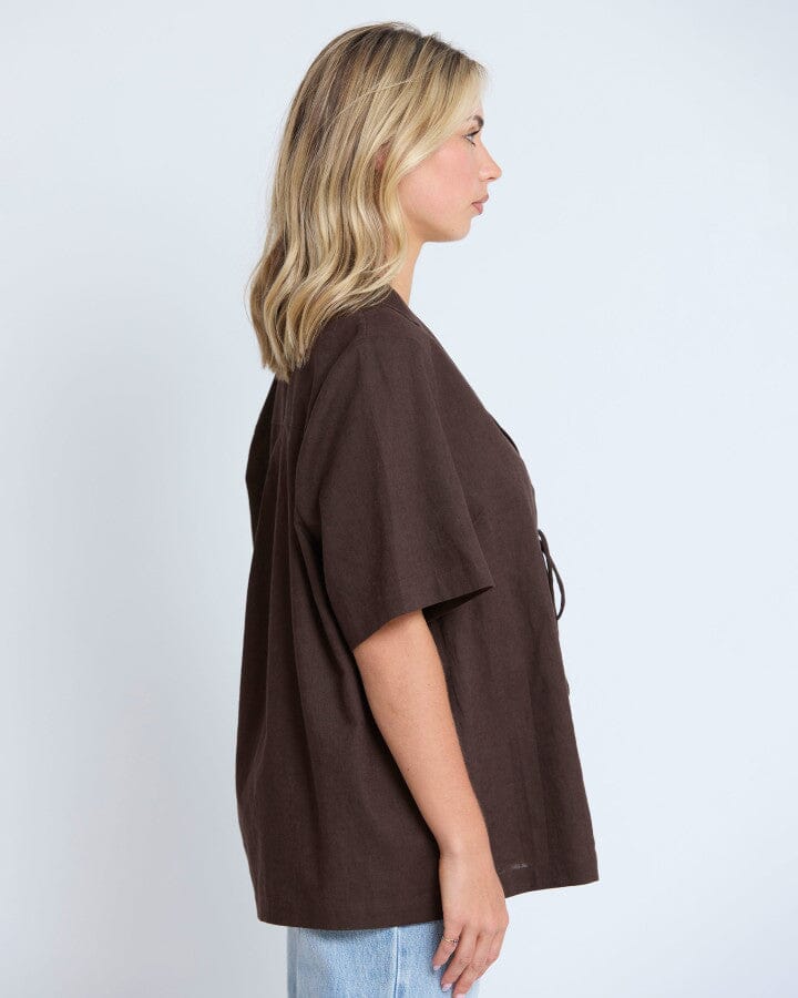 Solene Shirt Chocolate