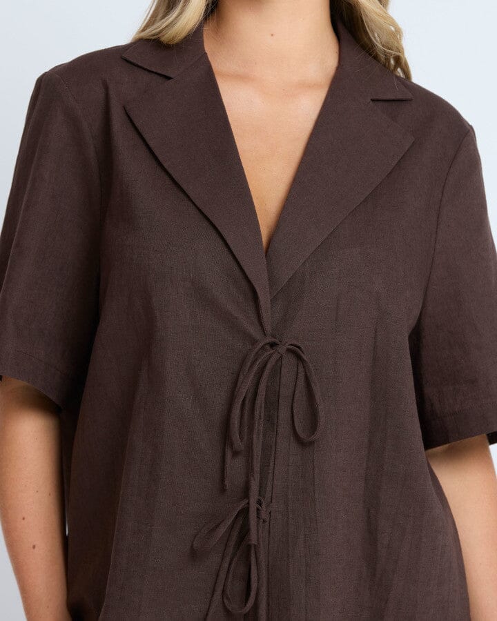 Solene Shirt Chocolate