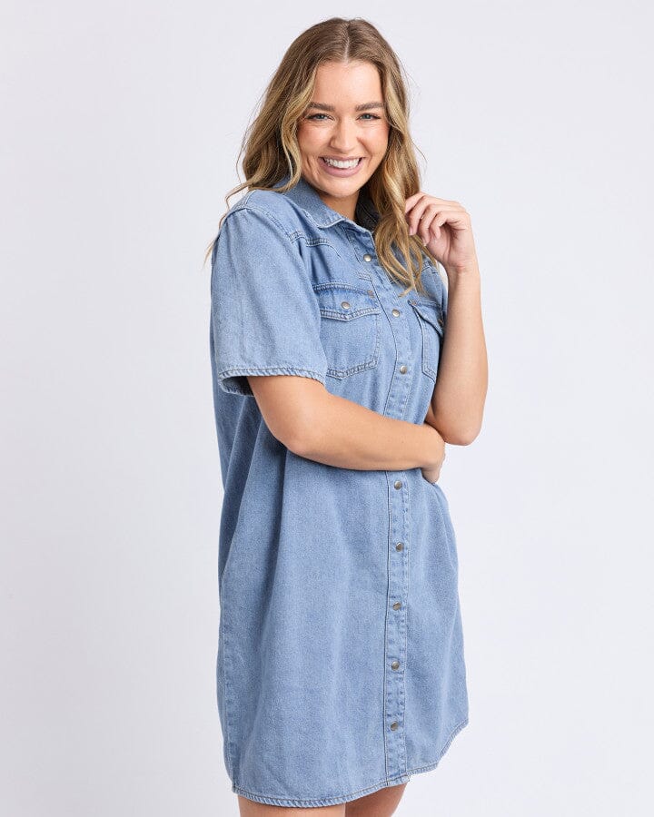 Sorcha Denim Dress Light Blue