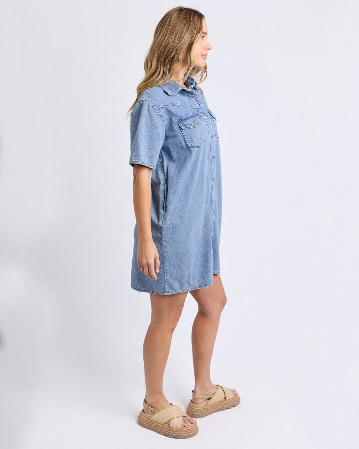 Sorcha Denim Dress Light Blue