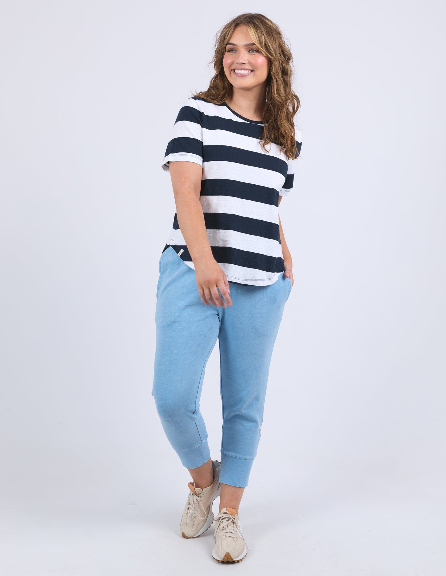 Spritz Stripe S/S Tee Navy/White Stripe