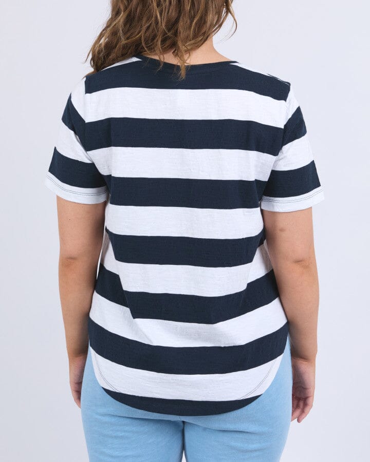Spritz Stripe S/S Tee Navy/White Stripe