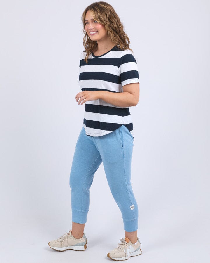 Spritz Stripe S/S Tee Navy/White Stripe