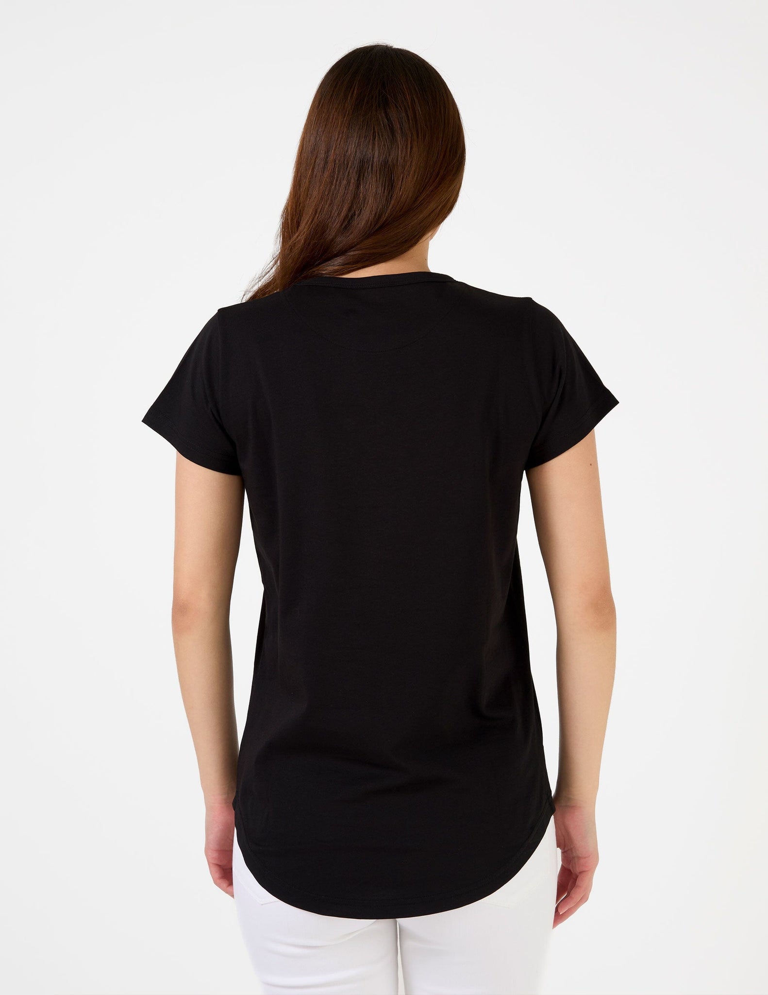 T Shirt Black Icon Stripe Black