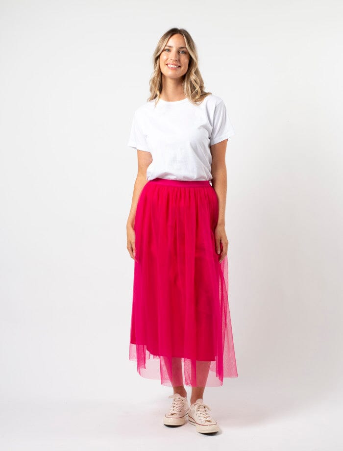 TULLY SKIRT HOT PINK