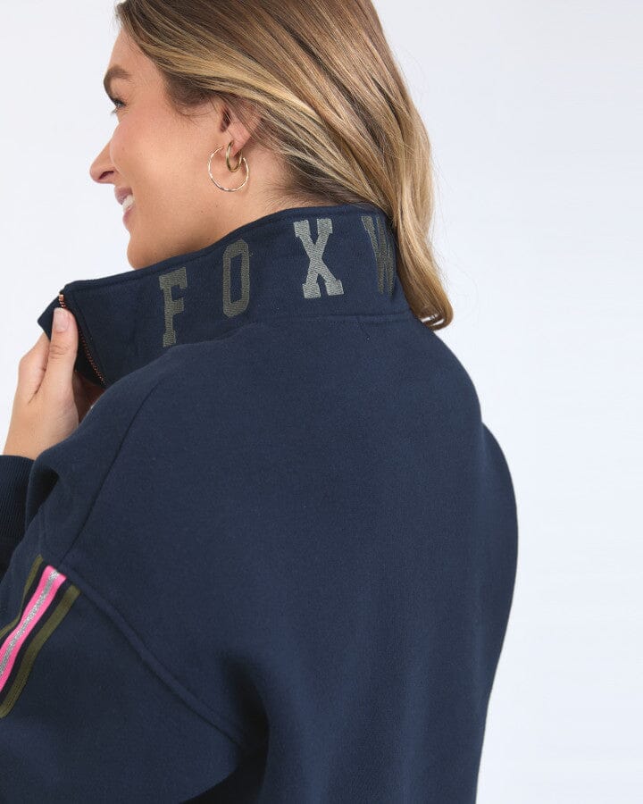 VARSITY ZIP CREW NAVY