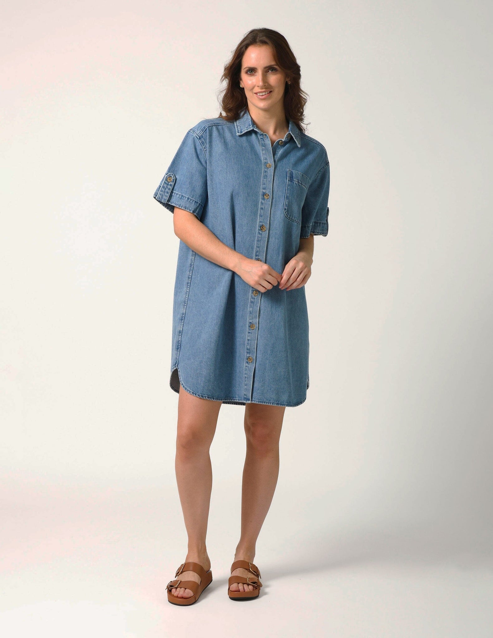 Vinnie Dress Blue Denim