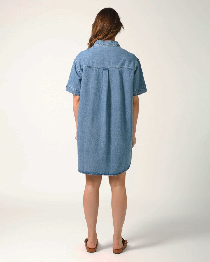 Vinnie Dress Blue Denim