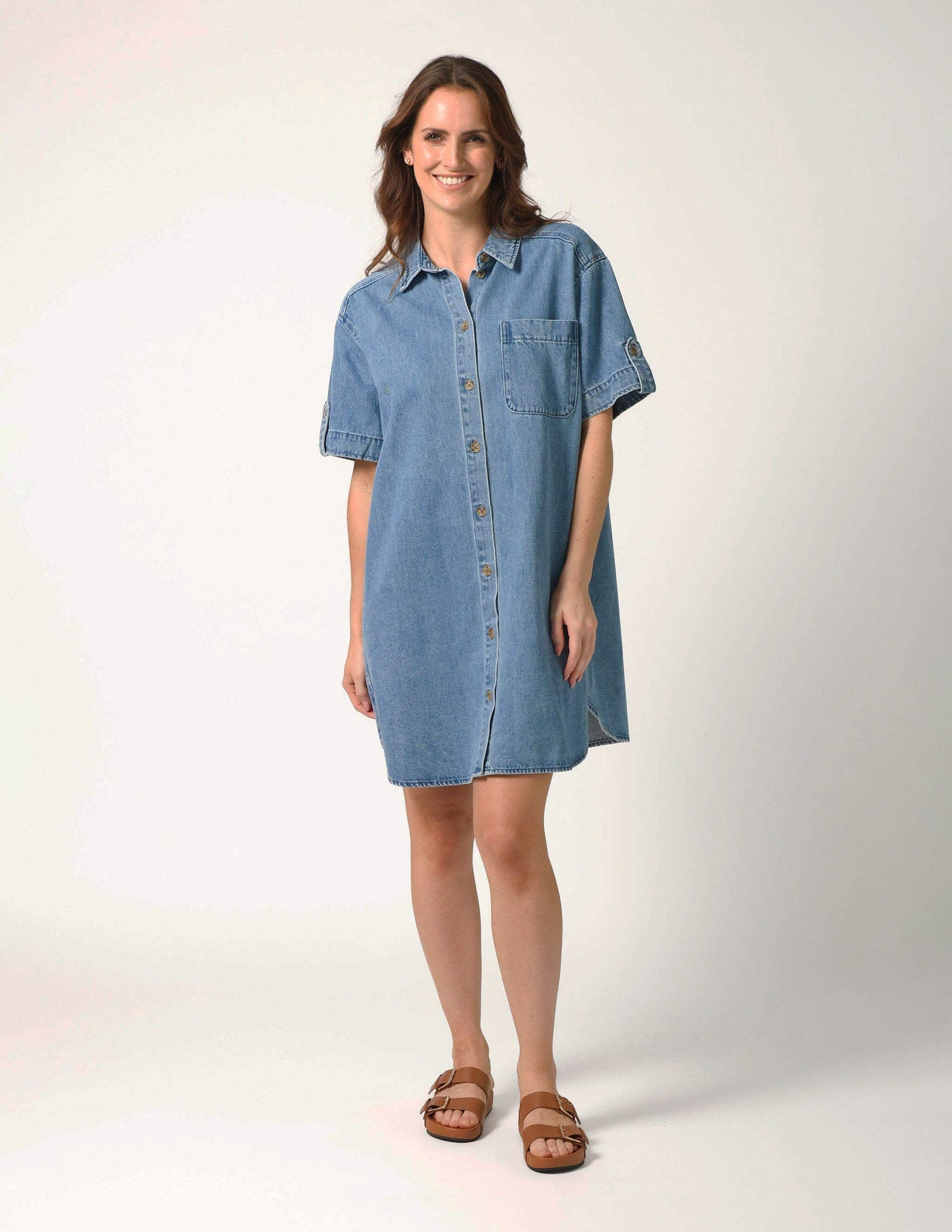 Vinnie Dress Blue Denim