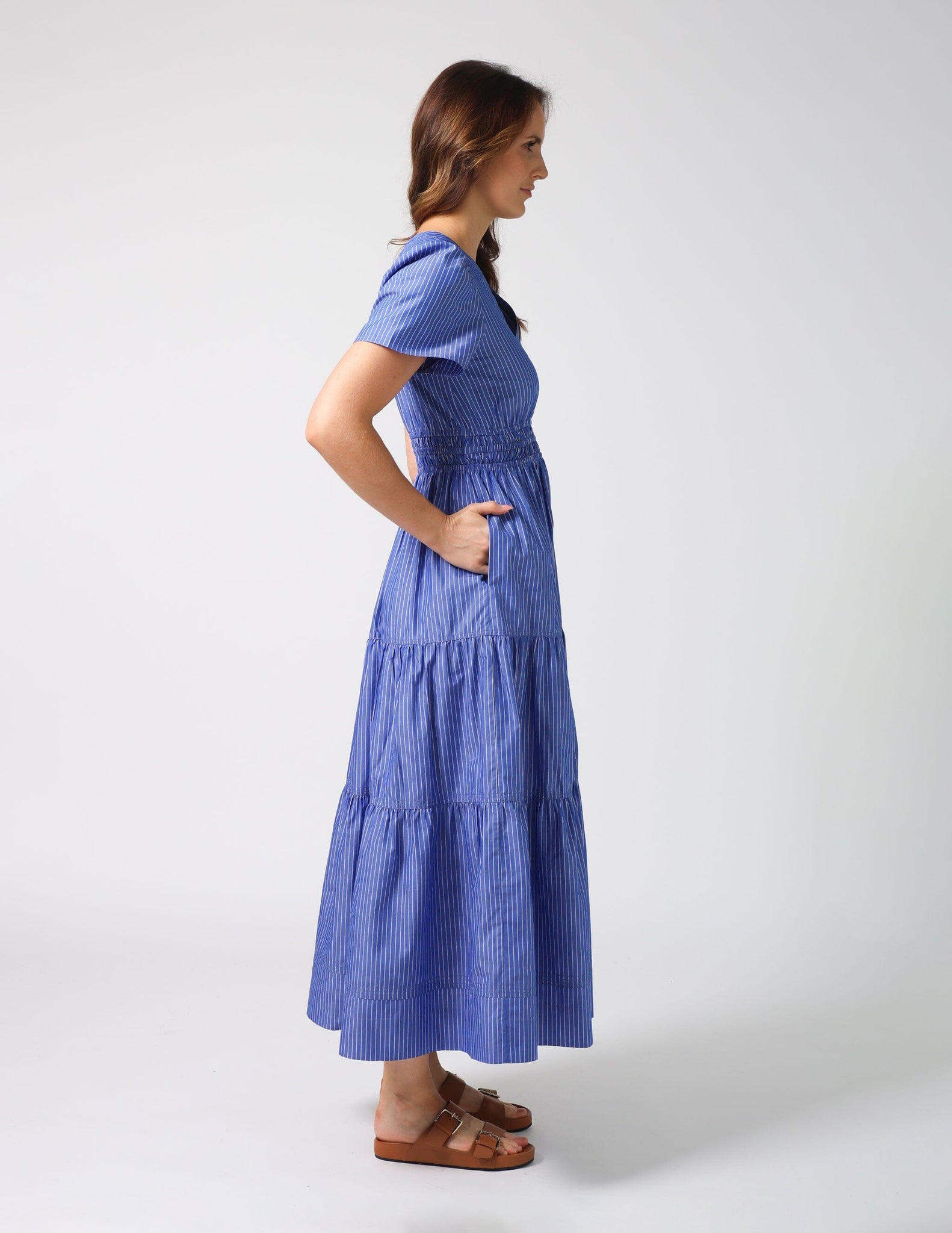 Vittoria Dress Aegan Stripe