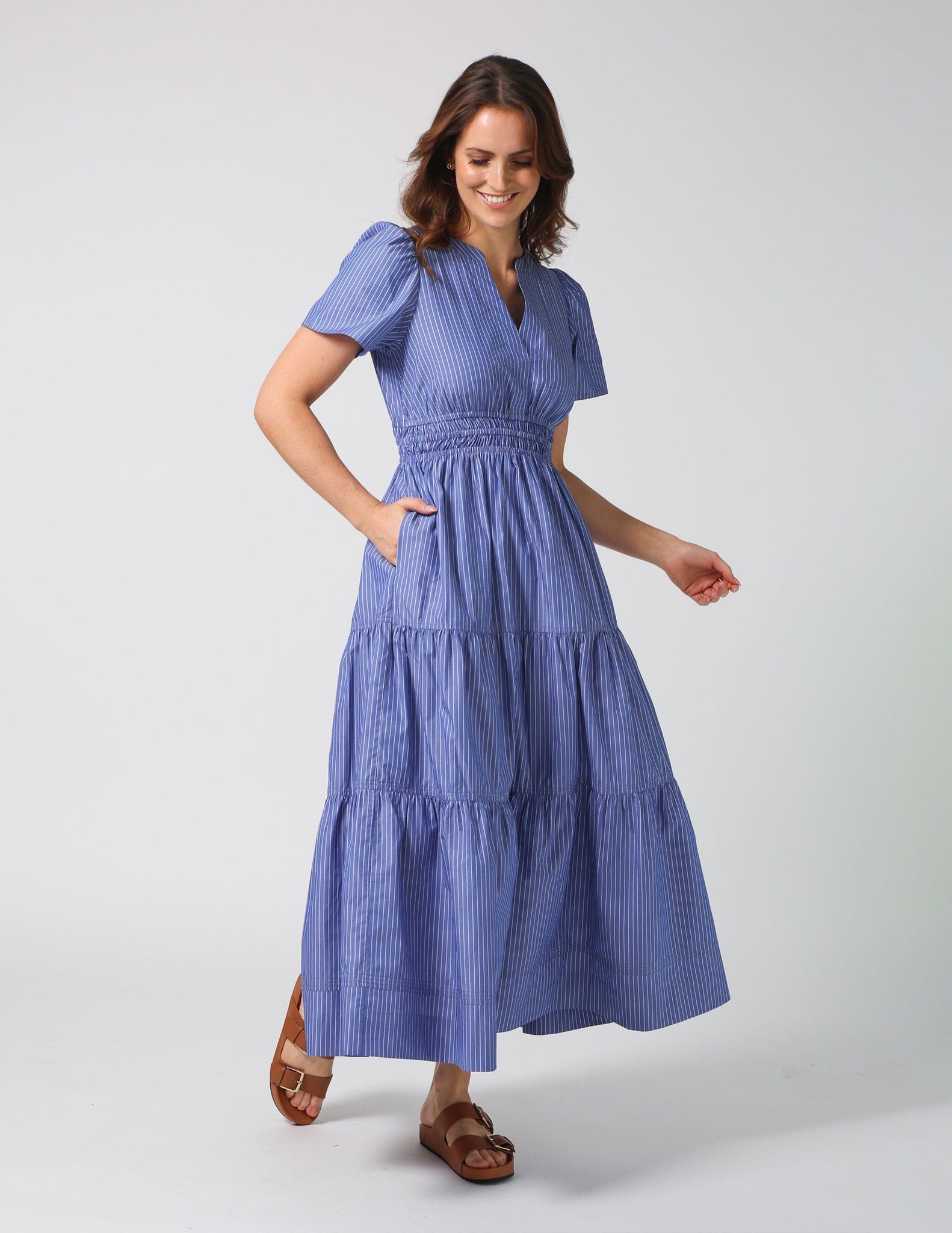 Vittoria Dress Aegan Stripe