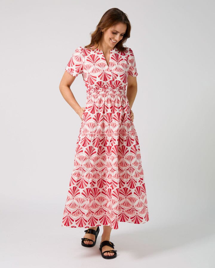Vittoria Dress Sorbet In Sicily