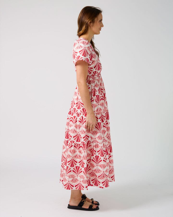 Vittoria Dress Sorbet In Sicily