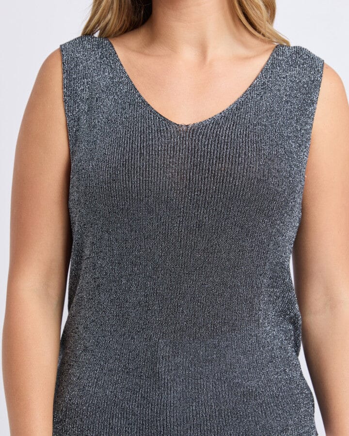Whitby Knit Top Black