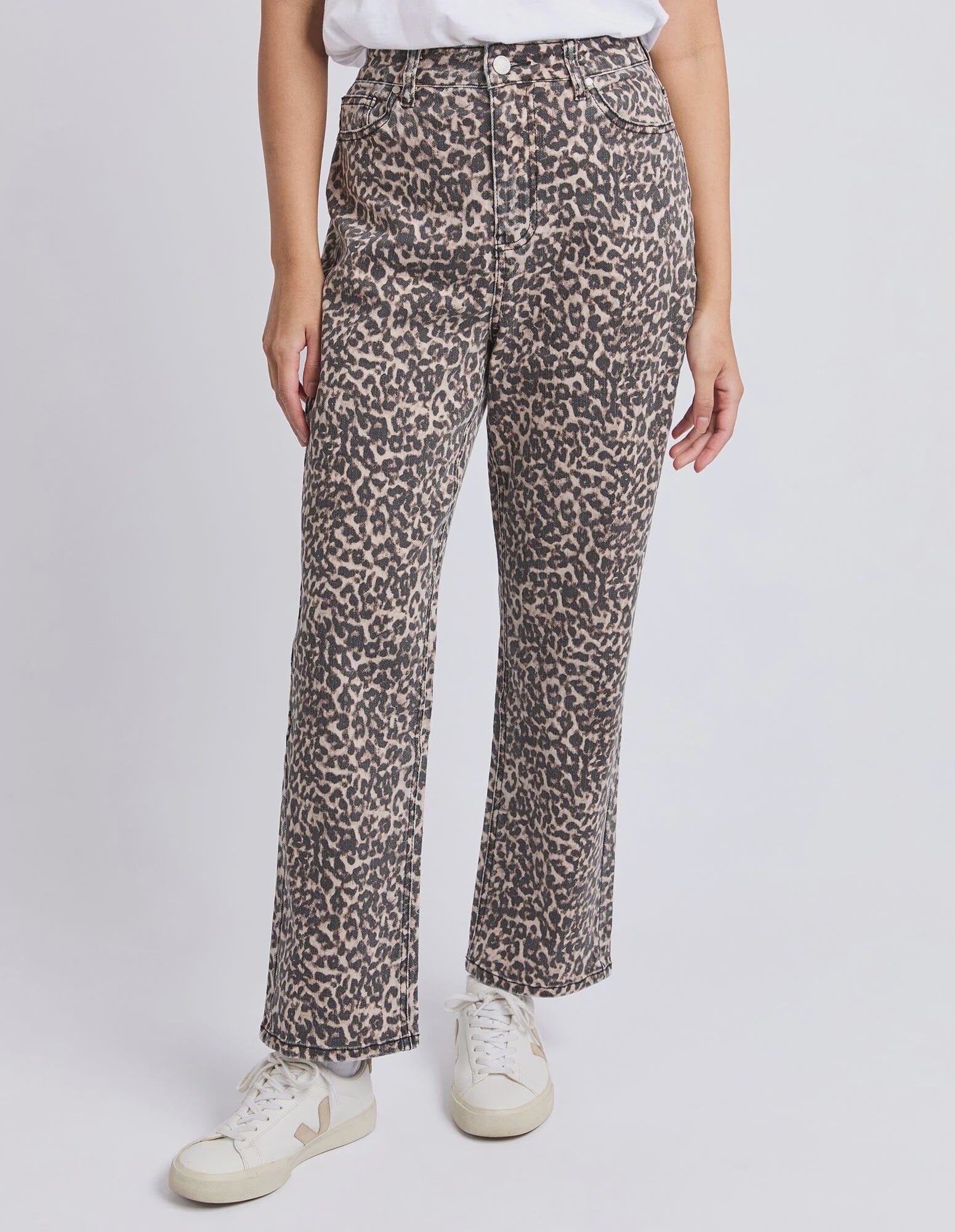 Leopard Denim Jean