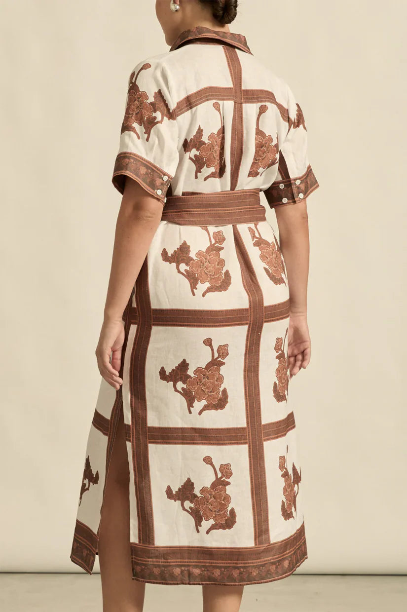 Roam Dress Coffee Collage